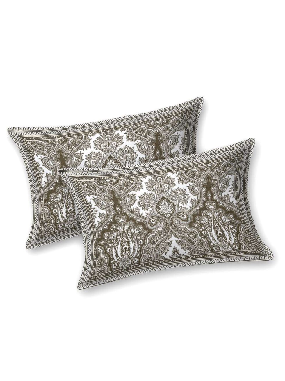 Handmade Cotton Bedsheet with Pillow Covers – Traditional Indian Block Print | King Size Bedspread for Home & Bedroom Decor (BLACKLUXE CRAFTS) - BLACKLUXECRAFTS