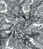Handmade Cotton Bed Sheet with Pillow Covers – Black & White Paisley Block Print, Queen Size, Ethnic Indian Bedding Set (BLACKLUXE CRAFTS) - BLACKLUXECRAFTS
