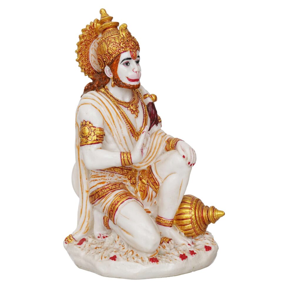 Lord Hanuman Idol | Bajrangbali Statue for Home Décor & Puja | Hindu God Figurine (BLACKLUXE CRAFTS) - BLACKLUXECRAFTS
