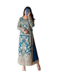 Women's Faux Georgette Embroidered Aaliya Cut Kurti With Plazzo & Dupatta Set with Diamond Handwork (BLACKLUXE CRAFTS) - BLACKLUXECRAFTS