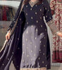 Black Embroidered Straight Salwar Suit with Dupatta | Elegant Indian Ethnic Wear for Parties & Weddings | Women’s Designer Outfit (BLACKLUXE CRAFTS) - BLACKLUXECRAFTS