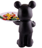 Handmade Resin Bear Candy Tray – Black Decorative Animal Snack Holder | Modern Tabletop Organizer, Unique Home Decor & Gift from India (BLACKLUXE CRAFTS) - BLACKLUXECRAFTS