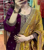 Women's Chinnon Silk Embroidered Straight Kurti with Pant & Dupatta Set (BLACKLUXE CRAFTS) - BLACKLUXECRAFTS