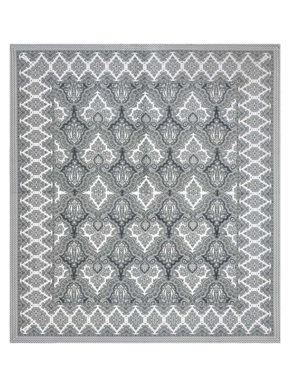 Handmade Cotton Bed Sheet with Pillow Covers – Black & White Paisley Block Print, Queen Size, Ethnic Indian Bedding Set (BLACKLUXE CRAFTS) - BLACKLUXECRAFTS