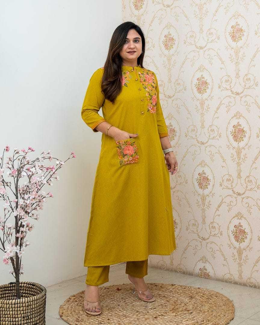 Embroidered Kurta for Women | Elegant Festive & Office Wear Ethnic Outfit (BLACKLUXE CRAFTS) - BLACKLUXECRAFTS