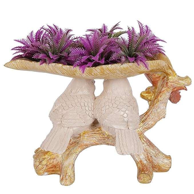 Romantic Bird Couple Figurine on Tree Branch – Elegant Resin Love Birds Sculpture for Home, Office & Gift Décor (BLACKLUXE CRAFTS) - BLACKLUXECRAFTS