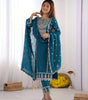 Embroidered Kurta Set with Dupatta – Festive Party Wear Indian Ethnic Outfit for Women (BLACKLUXE CRAFTS) - BLACKLUXECRAFTS