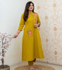 Embroidered Kurta for Women | Elegant Festive & Office Wear Ethnic Outfit (BLACKLUXE CRAFTS) - BLACKLUXECRAFTS