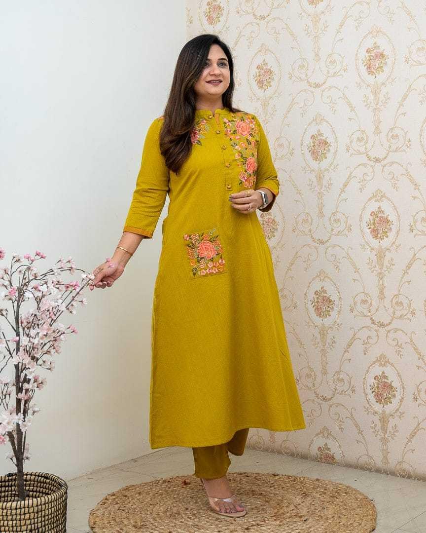 Embroidered Kurta for Women | Elegant Festive & Office Wear Ethnic Outfit (BLACKLUXE CRAFTS) - BLACKLUXECRAFTS
