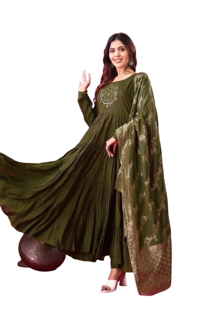 Anarkali Suit with Dupatta – Long Flared Ethnic Party Wear Dress for Women
(BLACKLUXE CRAFTS) - BLACKLUXECRAFTS