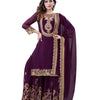 Women's Faux Georgette Ensemble with Embroidery & Sequence Work Kurti With Sharara and Dupatta Set (BLACKLUXE CRAFTS) - BLACKLUXECRAFTS