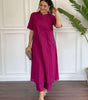 Elegant Black Kurta Set with Pink Embroidery | Women’s Ethnic Outfit (BLACKLUXE CRAFTS) - BLACKLUXECRAFTS