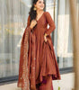 Anarkali Suit with Mirror Work Dupatta | Elegant Party Wear Indian Outfit for Women (BLACKLUXE CRAFTS) - BLACKLUXECRAFTS