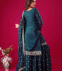 Embroidered Sharara Suit with Dupatta – Designer Party Wear Indian Outfit for Women (BLACKLUXE CRAFTS) - BLACKLUXECRAFTS