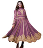 Women's Faux Georgette Embroidered Sequence Work Anarkali Kurti Gown with Net Dupatta (BLACKLUXE CRAFTS) - BLACKLUXECRAFTS