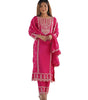 Embroidered Kurta Set with Dupatta – Festive Party Wear Indian Ethnic Outfit for Women (BLACKLUXE CRAFTS) - BLACKLUXECRAFTS