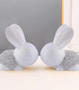 Elegant White Bunny Couple Figurines – Handmade Resin Rabbit Statues with Silver Detailing for Home Décor & Gifting (BLACKLUXE CRAFTS) - BLACKLUXECRAFTS