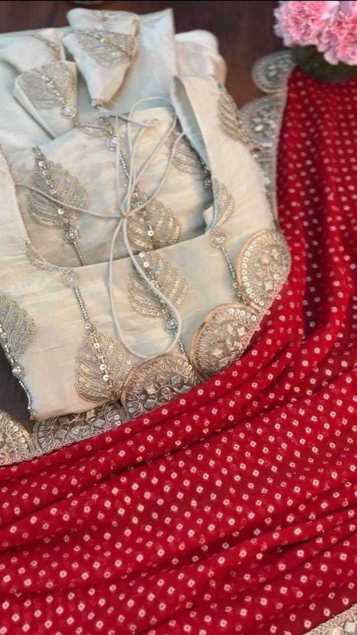 Cream Golden Embroidered Sharara Suit with Red Dupatta – Wedding Party Wear Indian Ethnic Outfit for Women
(BLACKLUXE CRAFTS) - BLACKLUXECRAFTS