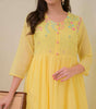 Women's Cotton Embroidered Anarkali Kurti With Pant and Dupatta set (BLACKLUXE CRAFTS) - BLACKLUXECRAFTS
