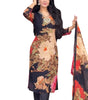 Black Floral Printed Suit Set with Dupatta – Elegant Indian Ethnic Wear for Parties & Festive Occasions (BLACKLUXE CRAFTS) - BLACKLUXECRAFTS