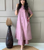 Elegant Black Kurta Set with Pink Embroidery | Women’s Ethnic Outfit (BLACKLUXE CRAFTS) - BLACKLUXECRAFTS