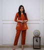 Women's Cotton Embroidered Co-ord Set 2 Piece Top Bottom Set (BLACKLUXE CRAFTS) - BLACKLUXECRAFTS