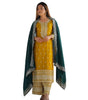 Women's Chinnon Silk Embroidered Straight Kurti With Pants and Dupatta Set (BLACKLUXE CRAFTS) - BLACKLUXECRAFTS