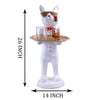 Luxury Rabbit Butler Statue with Tray – White Resin Animal Figurine for Home, Bar & Restaurant Décor (BLACKLUXE CRAFTS) - BLACKLUXECRAFTS
