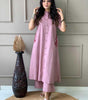 Elegant Black Kurta Set with Pink Embroidery | Women’s Ethnic Outfit (BLACKLUXE CRAFTS) - BLACKLUXECRAFTS