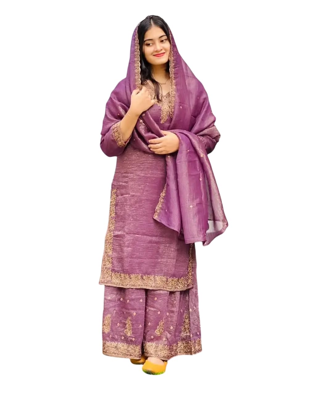 Organza Sharara Suit with Zari Embroidery & Lace Dupatta | Festive & Wedding Wear
(BLACKLUXE CRAFTS) - BLACKLUXECRAFTS