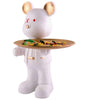 Handmade Resin Bear Candy Holder – White Decorative Animal Snack Tray | Modern Home Decor, Tabletop Organizer & Gift from India (BLACKLUXE CRAFTS) - BLACKLUXECRAFTS