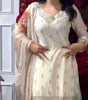 Women's Chinnon Silk Embroidered Straight Kurti with Pant & Dupatta Set (BLACKLUXE CRAFTS) - BLACKLUXECRAFTS