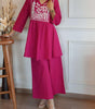 Cotton Embroidered Short Kurta Set – Handcrafted Ethnic Wear for Women with Pants (BLACKLUXE CRAFTS) - BLACKLUXECRAFTS