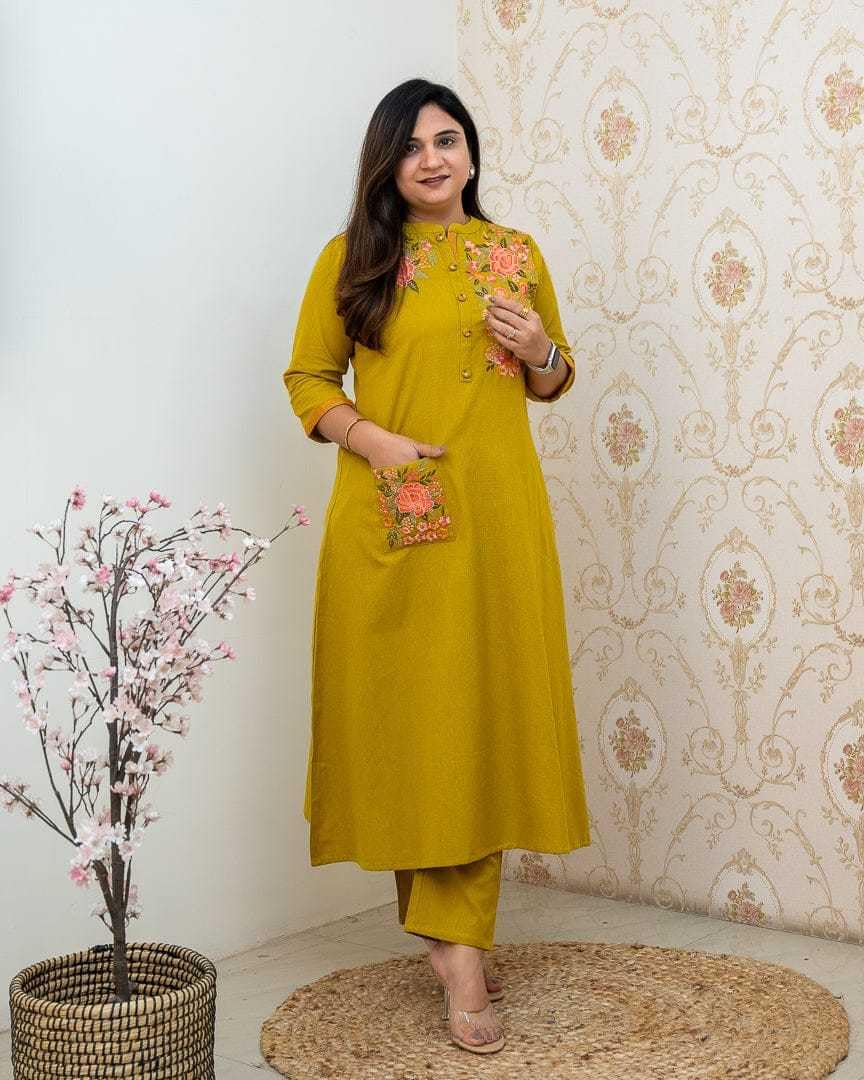 Embroidered Kurta for Women | Elegant Festive & Office Wear Ethnic Outfit (BLACKLUXE CRAFTS) - BLACKLUXECRAFTS