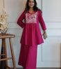 Cotton Embroidered Short Kurta Set – Handcrafted Ethnic Wear for Women with Pants (BLACKLUXE CRAFTS) - BLACKLUXECRAFTS