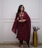 Designer Embroidered Kurta Set with Dupatta – Elegant Party & Festive Wear for Women (BLACKLUXE CRAFTS) - BLACKLUXECRAFTS