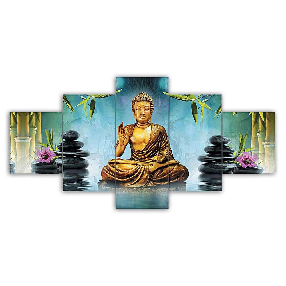 BLACKLUXE LIFESTYLE LTD Set of Five MDF Framed 3D Wall Painting for Home Decoration, Big Size Painting for Living Room, Bedroom (17x30 inches) WE 1 - BLACKLUXECRAFTS