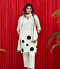 Cream Kurta Set with Black Appliqué & Dupatta | Elegant Cotton Ethnic Outfit for Women | Handmade Summer Kurti Pant Set
(BLACKLUXE CRAFTS) - BLACKLUXECRAFTS