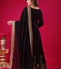 Women's Faux Georgette Ensemble with Embroidery & Sequence Work Kurti With Sharara and Dupatta Set (BLACKLUXE CRAFTS) - BLACKLUXECRAFTS