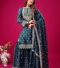 Embroidered Sharara Suit with Dupatta – Designer Party Wear Indian Outfit for Women (BLACKLUXE CRAFTS) - BLACKLUXECRAFTS