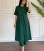 Elegant Black Kurta Set with Pink Embroidery | Women’s Ethnic Outfit (BLACKLUXE CRAFTS) - BLACKLUXECRAFTS