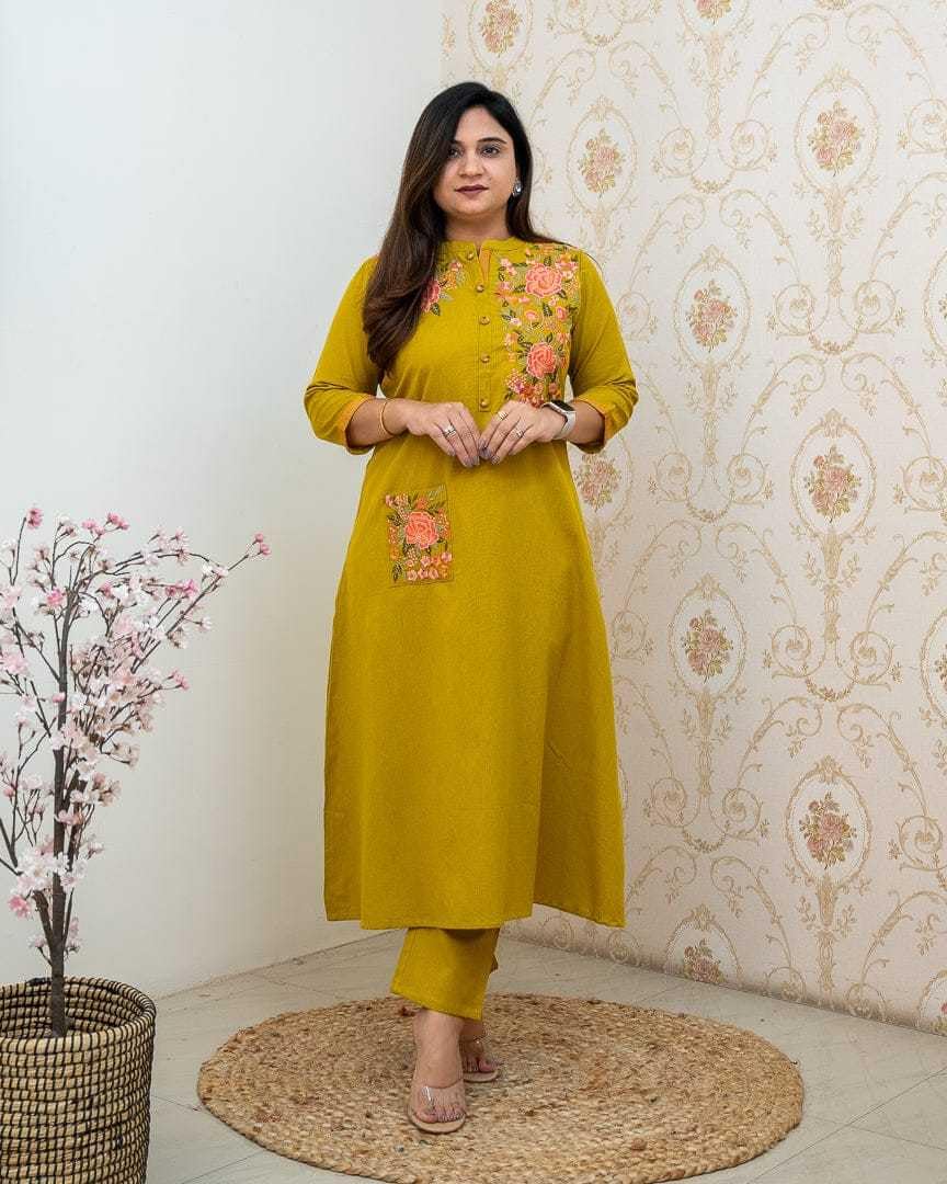 Embroidered Kurta for Women | Elegant Festive & Office Wear Ethnic Outfit (BLACKLUXE CRAFTS) - BLACKLUXECRAFTS