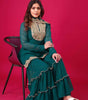 Women's Faux Georgette Embroidered Kurti With Plazzo and Dupatta Set (BLACKLUXE CRAFTS) - BLACKLUXECRAFTS