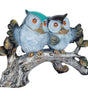 Handcrafted Owl Couple Figurine on Tree Branch – Resin Love Birds Statue for Home Décor, Living Room & Gifting (BLACKLUXE CRAFTS) - BLACKLUXECRAFTS