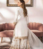 Women's Faux Georgette Embroidered Straight Kurti With Sharara and Dupatta Set (BLACKLUXE CRAFTS) - BLACKLUXECRAFTS