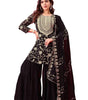 Embroidered Kurta Sharara Set with Dupatta – Designer Indian Wedding & Party Wear Outfit for Women (BLACKLUXE CRAFTS) - BLACKLUXECRAFTS