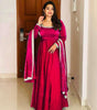 Women's Fandy Silk Embroidered Anarkali Kurti Gown With Dupatta Set (BLACKLUXE CRAFTS) - BLACKLUXECRAFTS