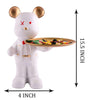 Handmade Resin Bear Candy Holder – White Decorative Animal Snack Tray | Modern Home Decor, Tabletop Organizer & Gift from India (BLACKLUXE CRAFTS) - BLACKLUXECRAFTS