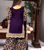 Purple Embroidered Kurta Sharara Set with Dupatta – Luxury Indian Wedding & Party Wear Outfit for Women (BLACKLUXE CRAFTS) - BLACKLUXECRAFTS