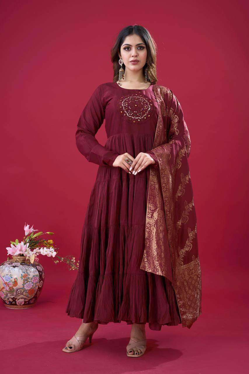 Anarkali Suit with Dupatta – Long Flared Ethnic Party Wear Dress for Women
(BLACKLUXE CRAFTS) - BLACKLUXECRAFTS